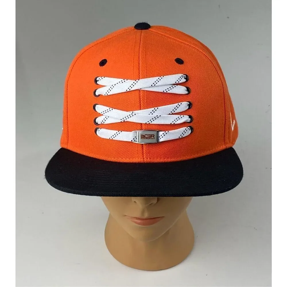 Zephyr Lacer Collection Headwear Snapback Hat Cap Adult One Size Orange Black BL